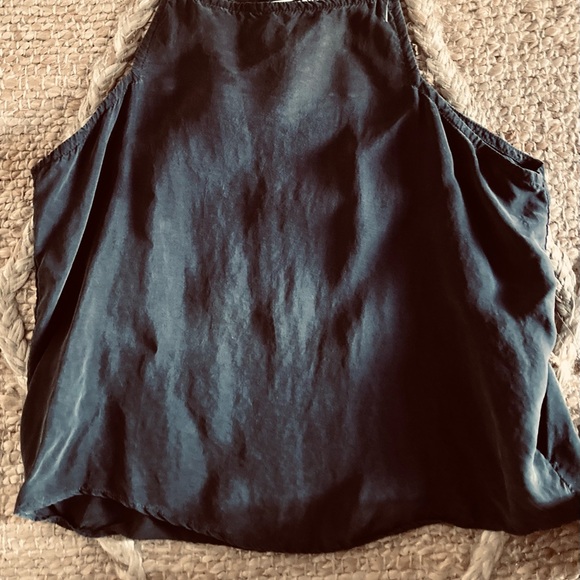 Chop Siouxy Black Rayon Tank. Eco-friendly recycled rayon. Made in LA. Size 2 - Picture 6 of 7